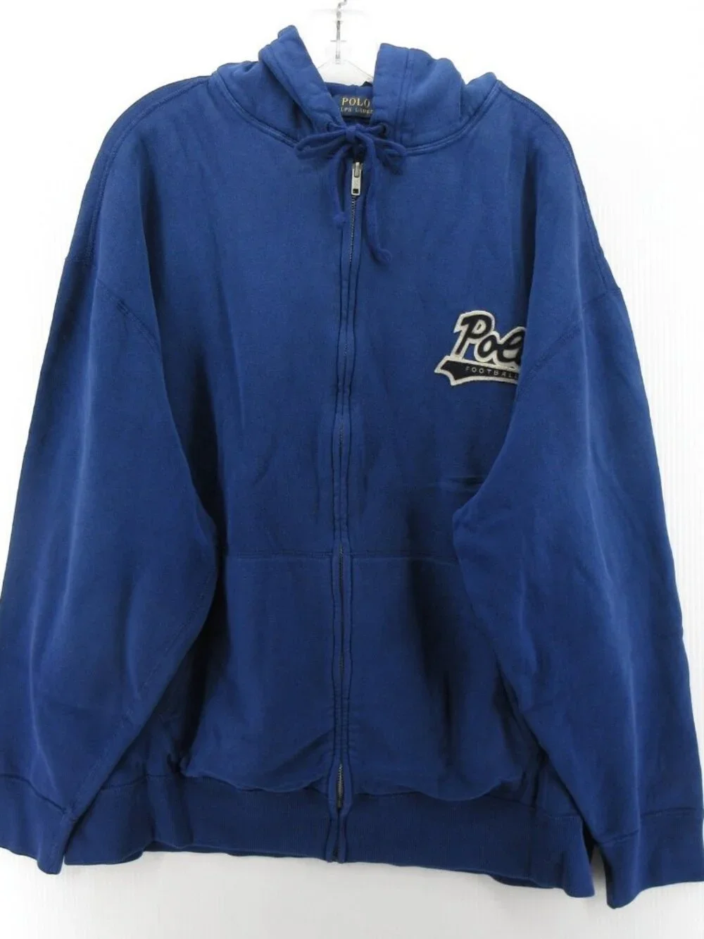 Polo Ralph Lauren Sweatshirt 2XB Football Hoodie Full Zip Sportswear